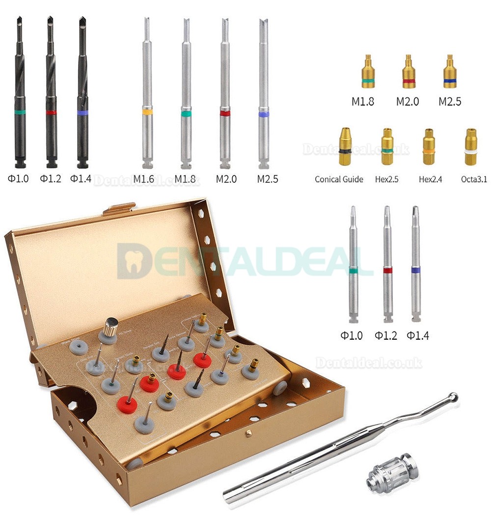 Dental Implant Broken Screw Extractor Kit for Damaged Screw Removal